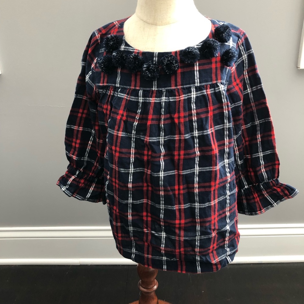 J crew crewcuts plaid shirt size 8